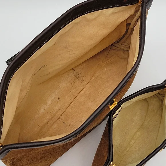 Loewe Tan and Black Clutch LARGE ONLY - Picture 11 of 14